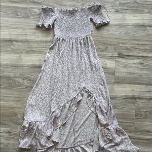 3/$25 ITEM - Floral Off-Shoulder Maxi Dress